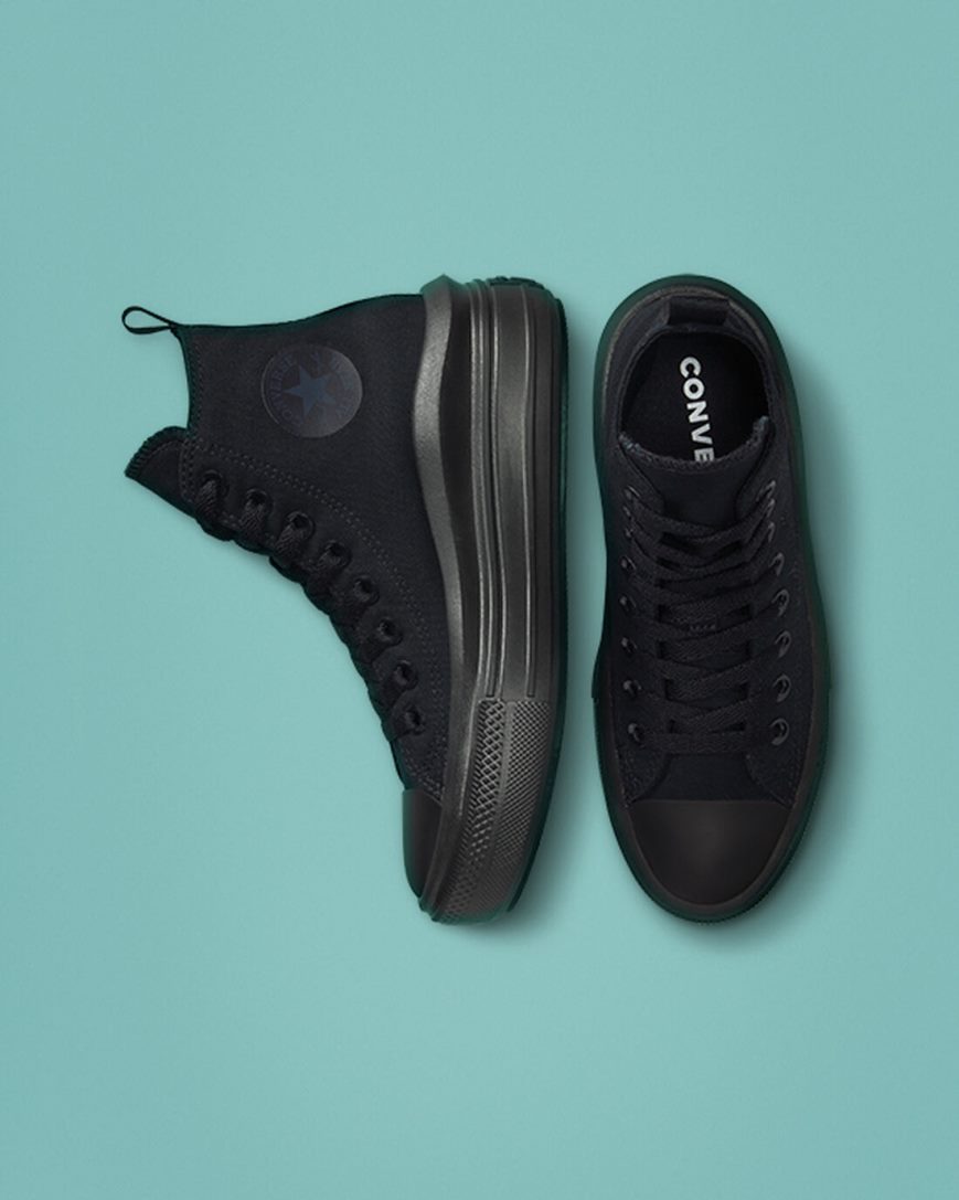 Topanky Na Platforme Converse Chuck Taylor All Star Move Vysoke Dievcenske Čierne Siva | SK AENSR7